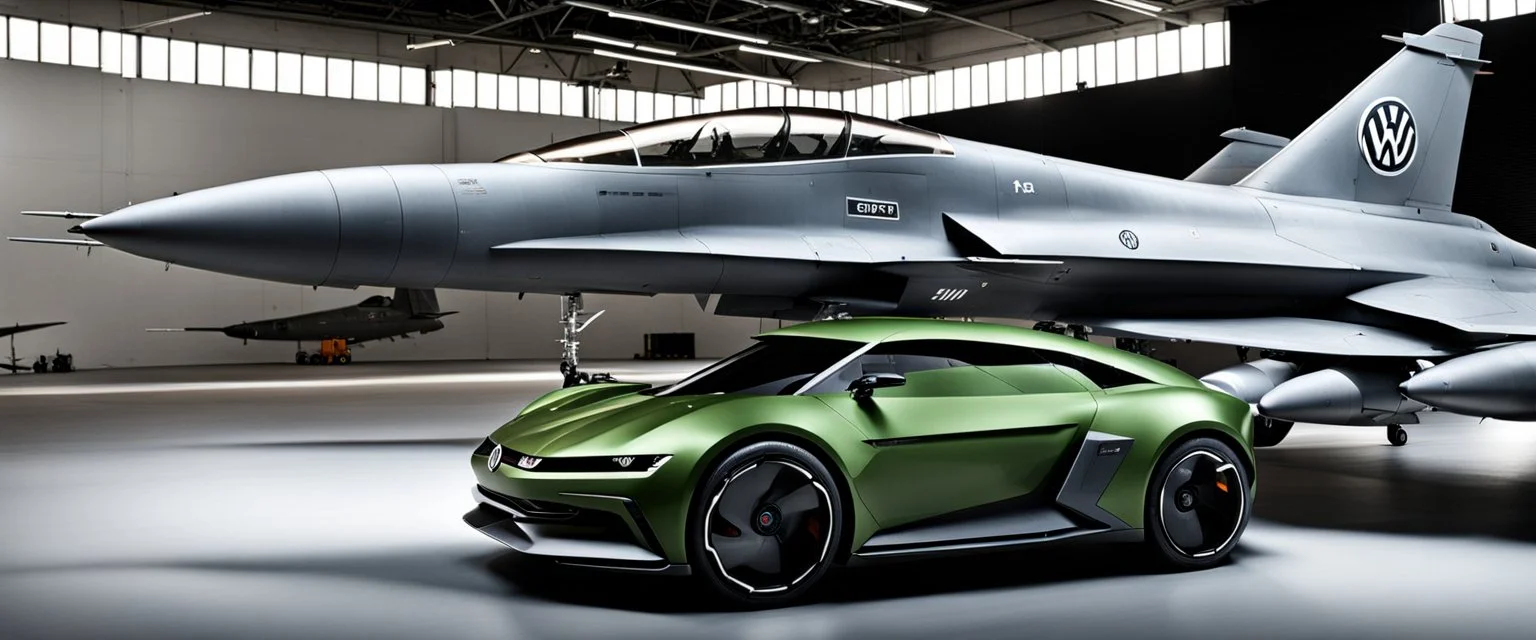 a military fighter jet designed by volkswagen \