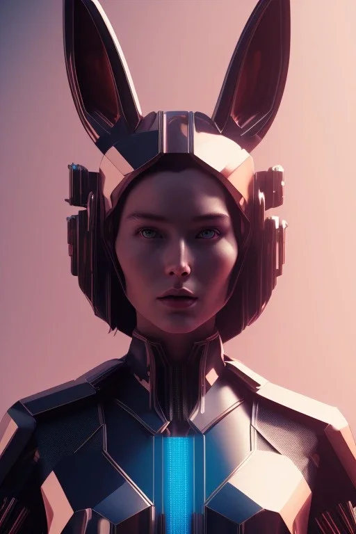 MCU Portrait, Front image, rabbit mask, cyberpunk woman, black pink suit, highly detailed, concept art, smooth, unreal engine 5, god rays, ray tracing, RTX, lumen lighting, ultra detail, volumetric lighting, 3d, finely drawn, high definition, high resolution.