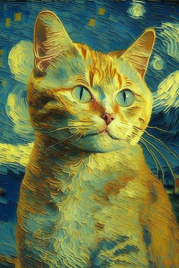 Porträt einer Katze von Van Gogh