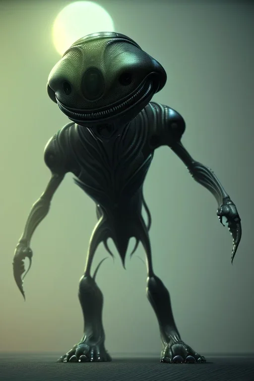 full length aliens clean art NFT, blender 3d