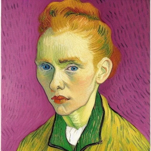 Portrait of a girl Vincent van Gogh style