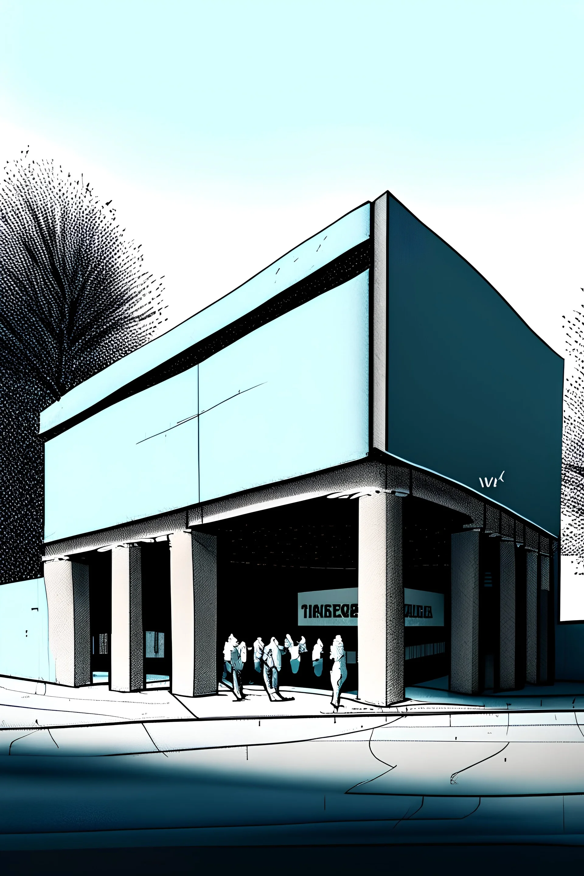 Theatre with parking