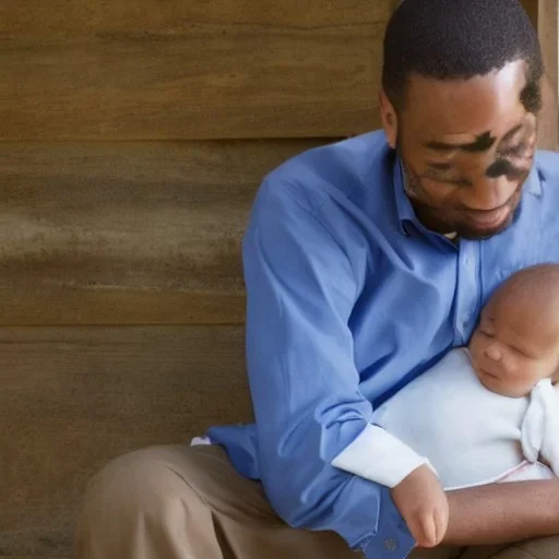 Father getting milk