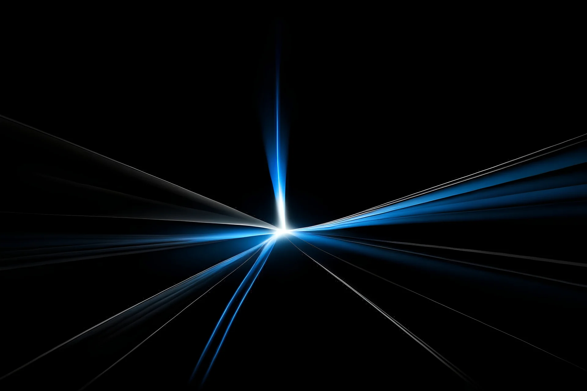 a beam of light converging