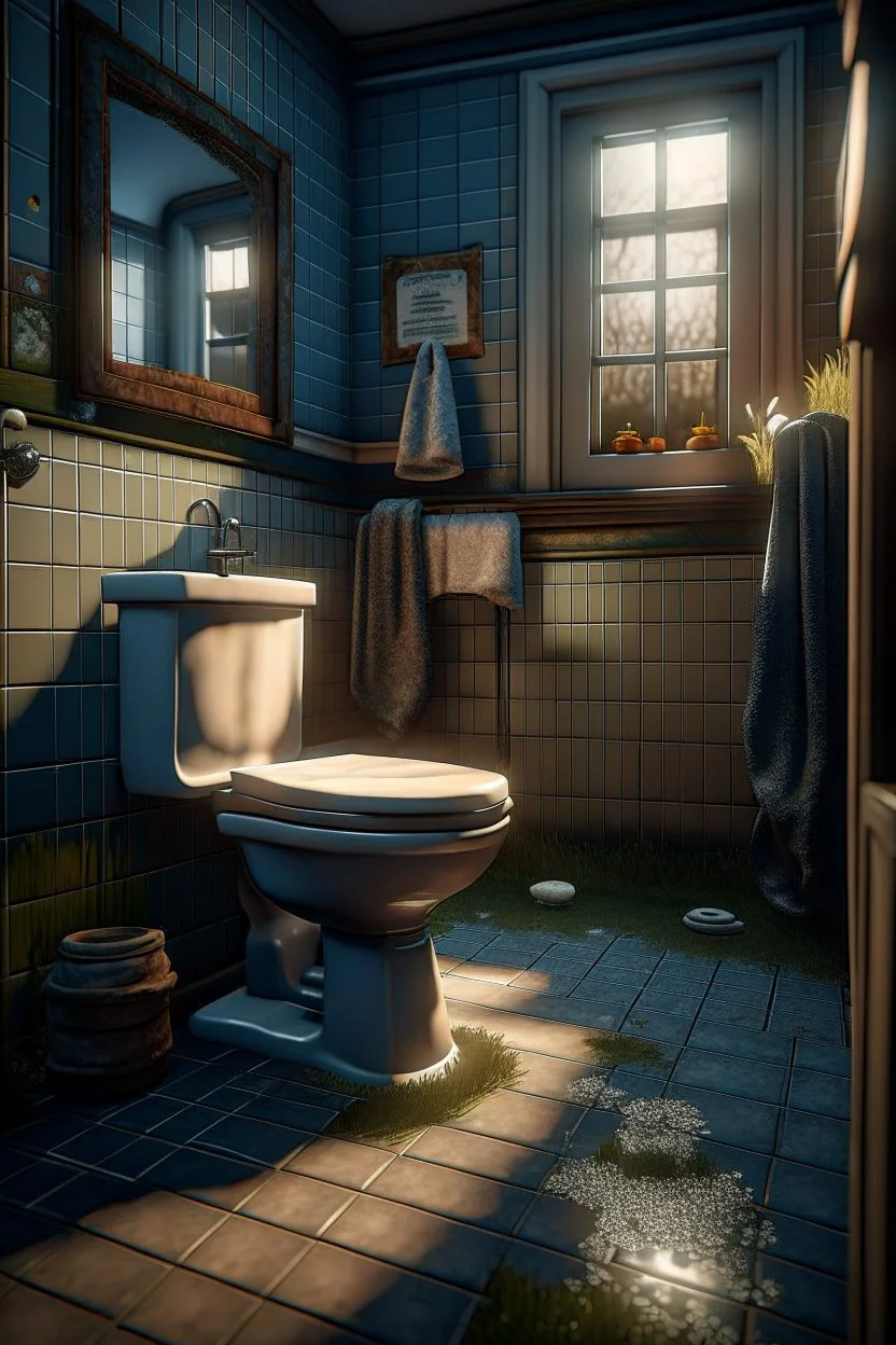 toilet in Haugsund obviously, photo-realistic, shot on Hasselblad h6d-400c, zeiss prime lens, bokeh like f/0.8, tilt-shift lens 8k, high detail, smooth render, down-light, unreal engine 5, cinema 4d, HDR