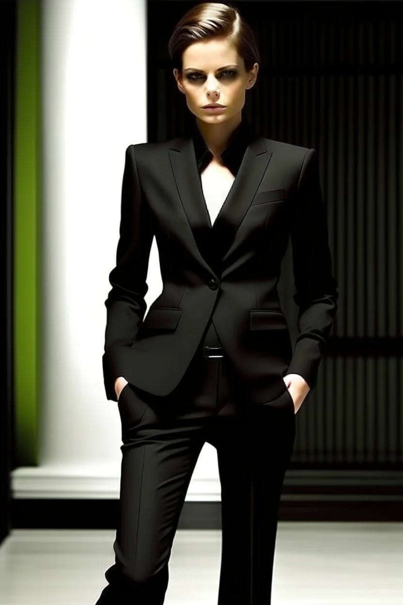 hot woman in black suit i said hot make her hotter hotter with big u no what i mean