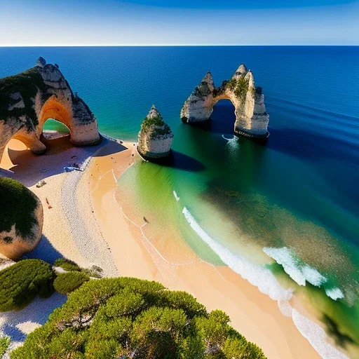 Coastal Algarve, Portugal,aerial view,extremely detailed digital painting, high resolution,8k, realistic, beautiful, volumetric lighting, mystical colors ,perfectly centered image, perfect composition, rim light, beautiful lighting,masterpiece, stunning scene, raytracing, anatomically correct, in the style Van Gogh and robert e howard and Ken Kelley and Ohrai Noriyoshi and Simon Bisley and tomzj1.