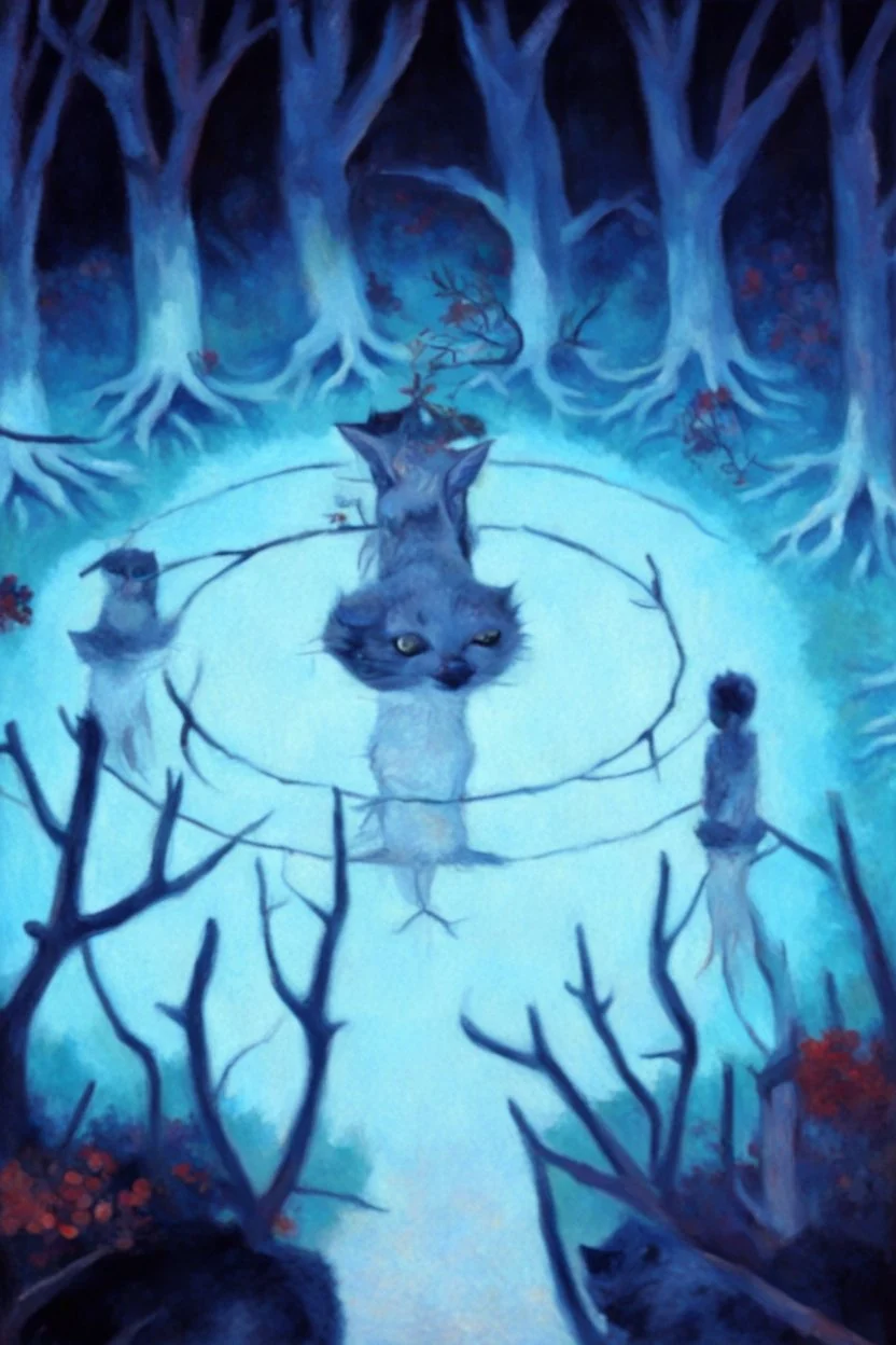 Portrait of a cat by Van Gogh