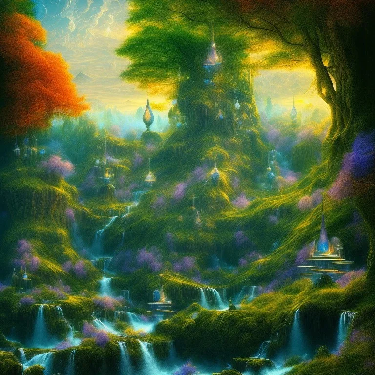 award winning visionary art paysage futuriste nature