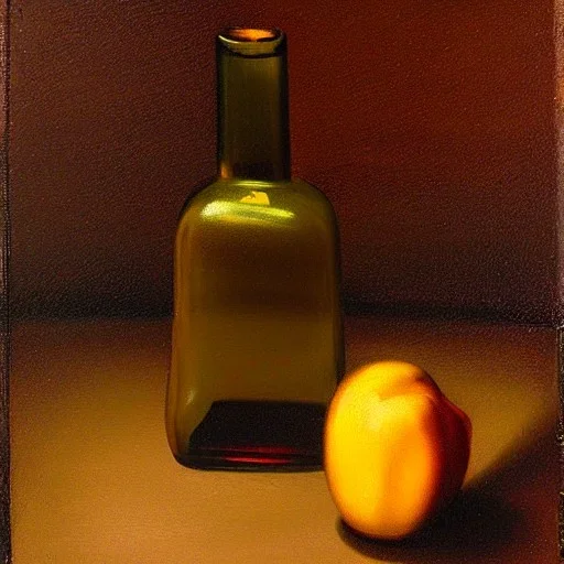 still life bottle