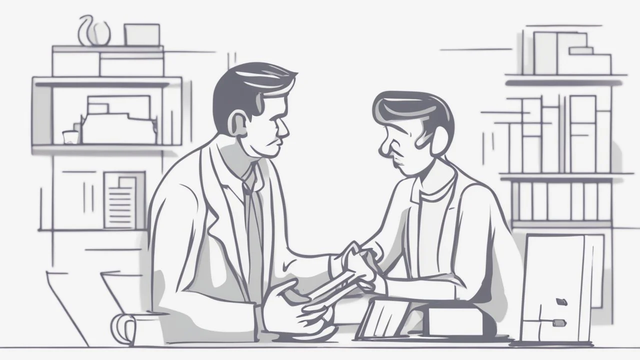The image accompanying the article symbolically depicts the process of debt management and improving one's personal financial situation. The image portrays an ordinary individual holding the burden of debt and financial challenges in their hands. Meanwhile, another person, representing a financial consultant or advisor, is shown providing advice and guidance to the first person on how to effectively manage their debt and develop strategies to improve their financial situation. This image is ill
