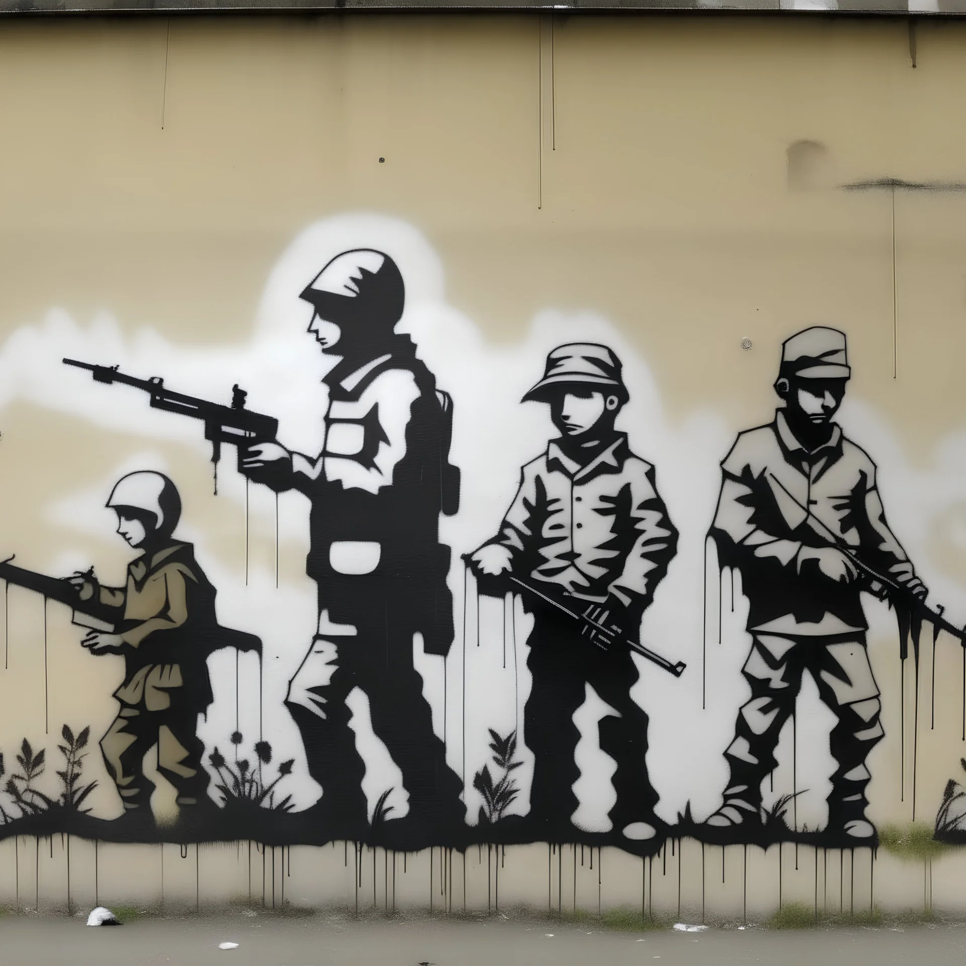 Banksy figures war