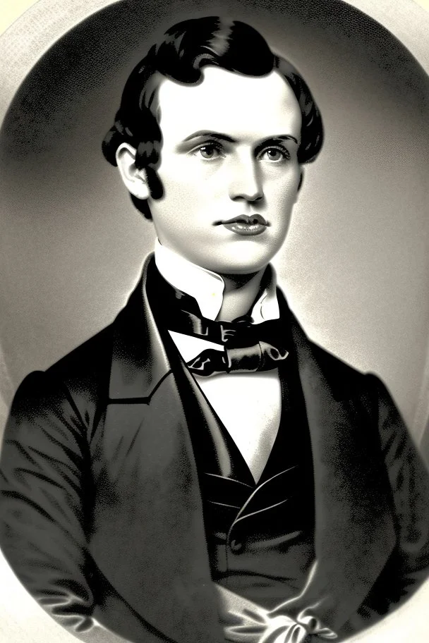 Extremely rich young pretty liberal guy politician portrait 1850s