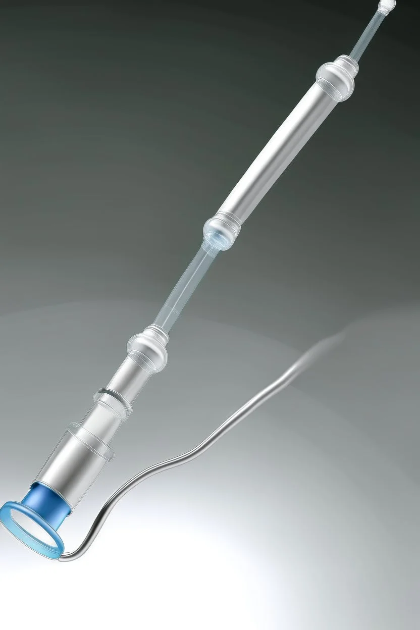 Provide a simple realistic photo of medical catheters