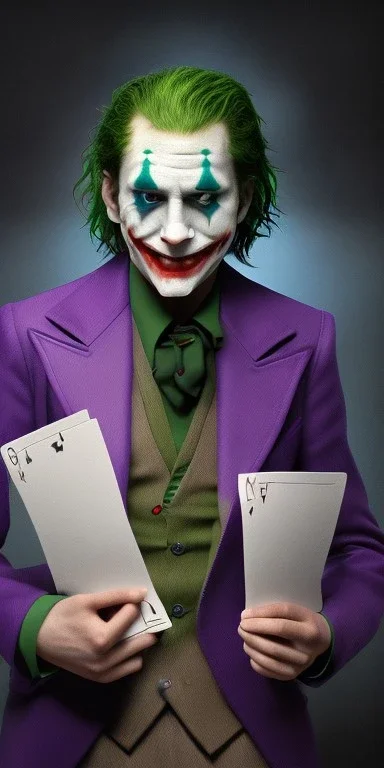 Joker being The dealer dark background fanart look