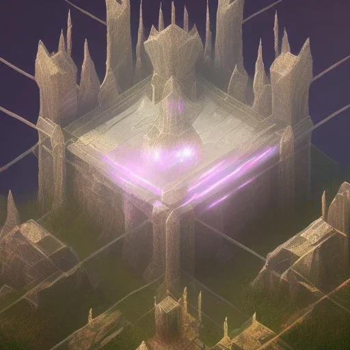 crystral altar in the plain exterior concept art for games