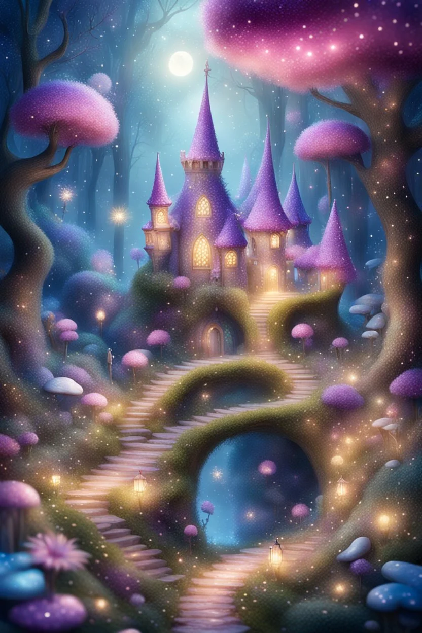 Glittery fairy land.