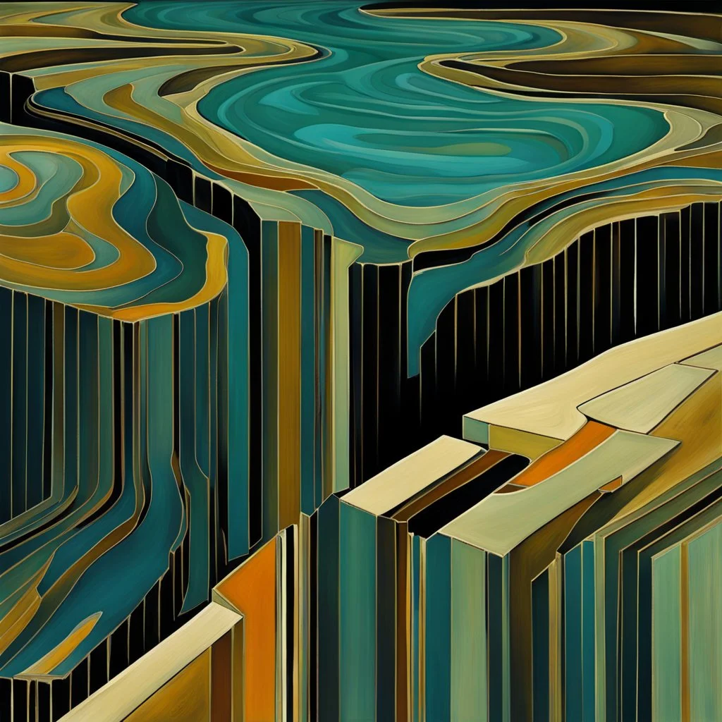 Pacific coastal tidal pools. Modifiers: fantastic view Ivan Bilibin patchwork minimalism Igor Dubovoy Yossi Kotler deeply saturated colour Alice Bailly Dramatic light and shadows mercury glass patina Svetlana Gadjieva Dark metallic tones, burnished patina clearly outlined linear forms with graceful curves Sweeping lines, bold shapes, abstracted v