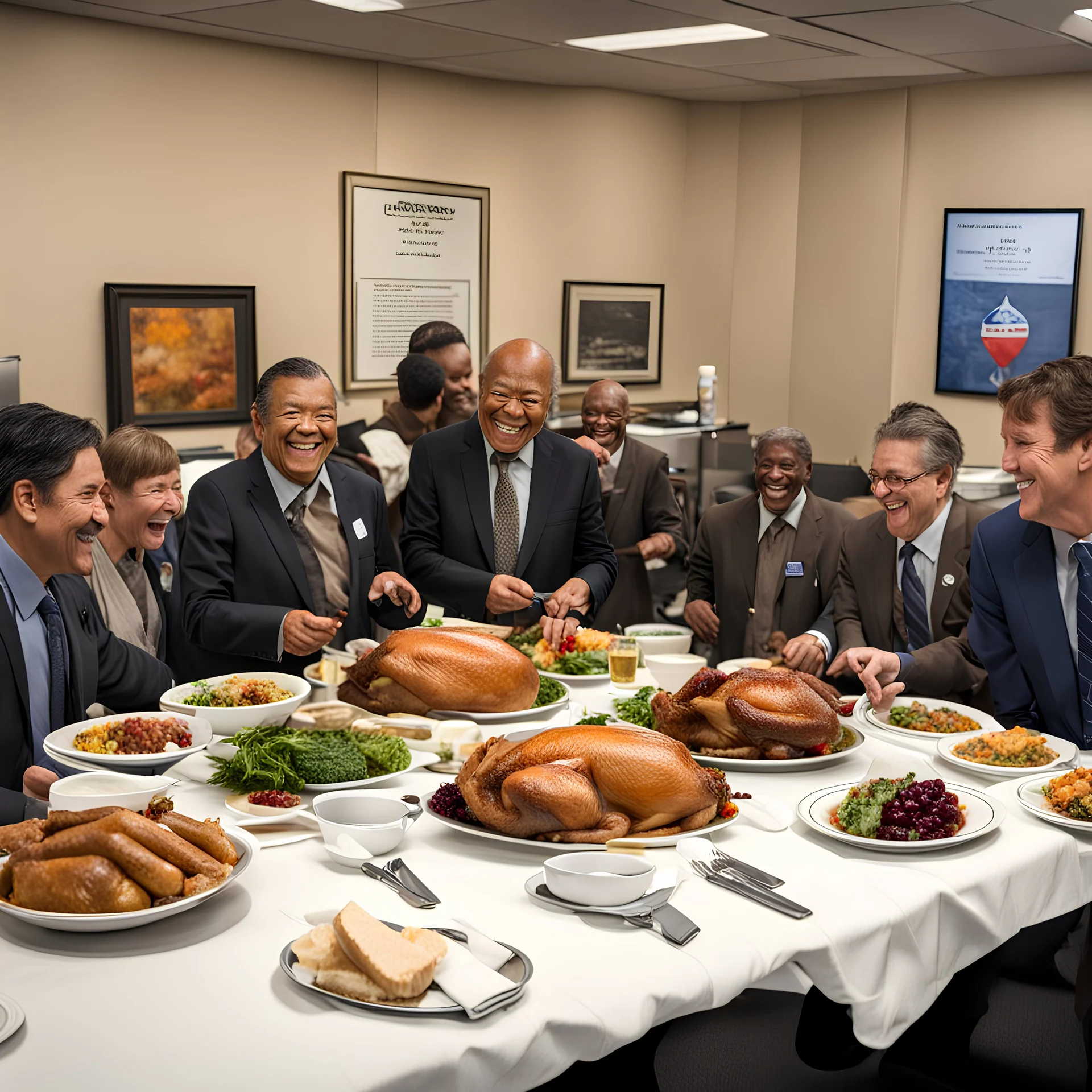 Thanksgiving dinner at MUTCD Headquarters