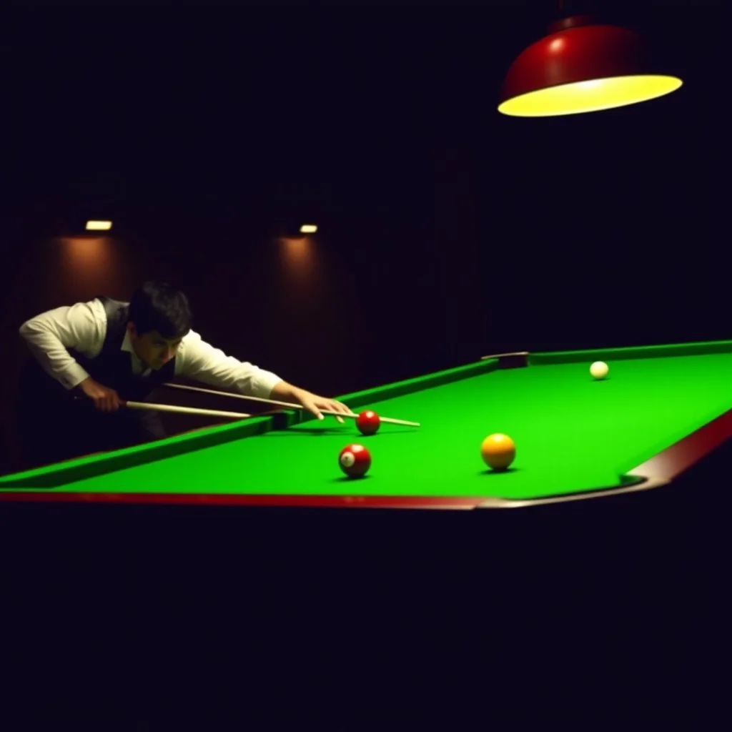 snooker game with great shot