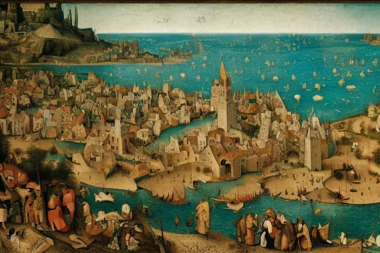 The city of Atlantis by Pieter Bruegel the Elder