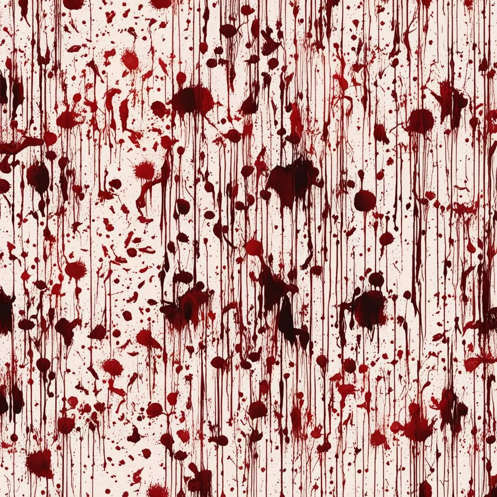 bleeding blood on the wallpaper