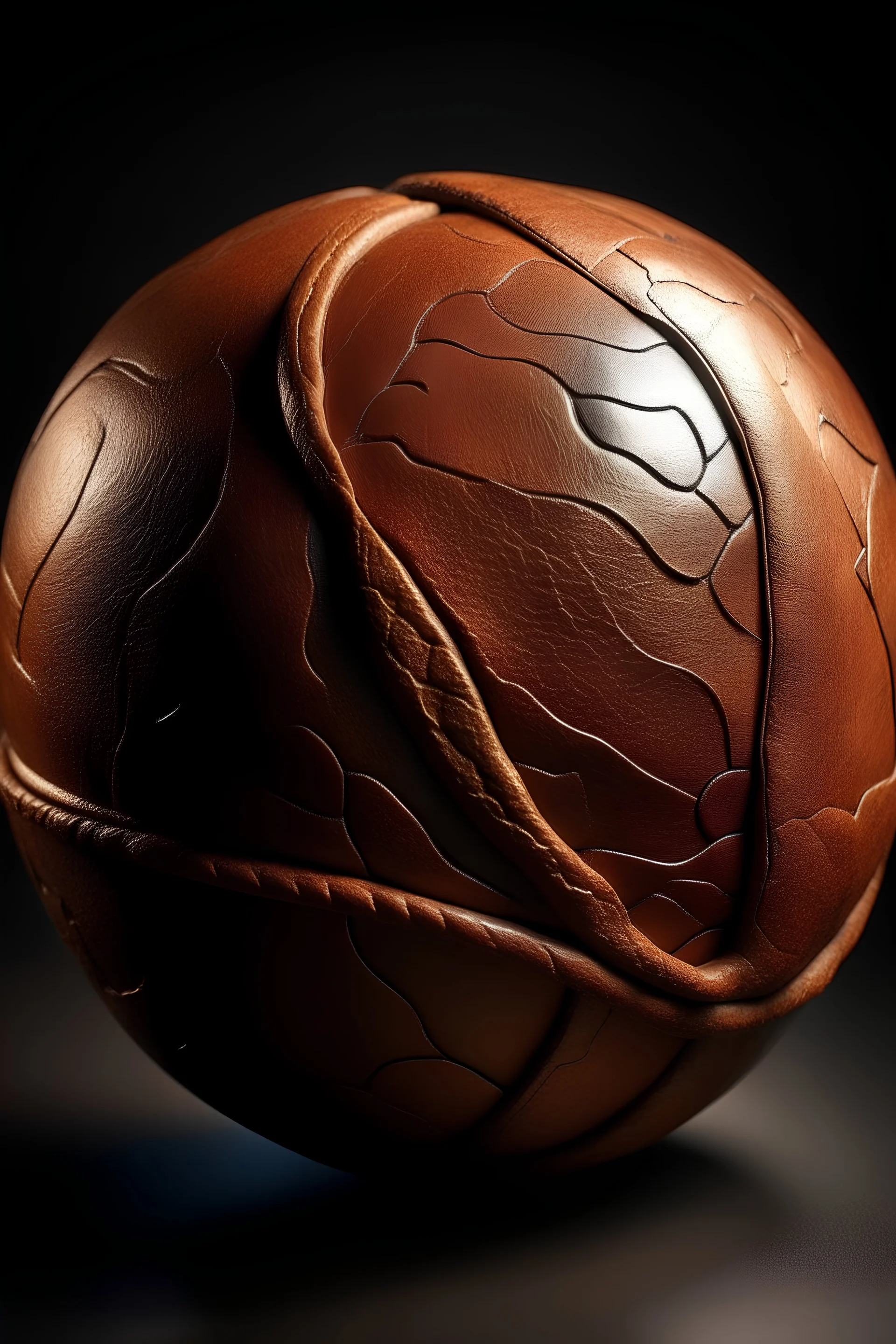 3d planet earth made in leather