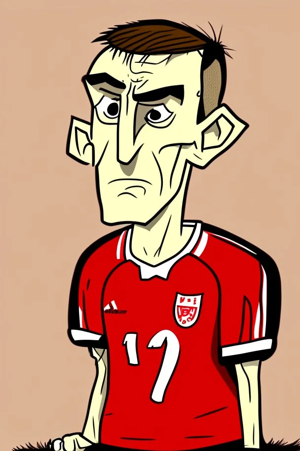 Anthony Gordon English soccer player cartoon 2d