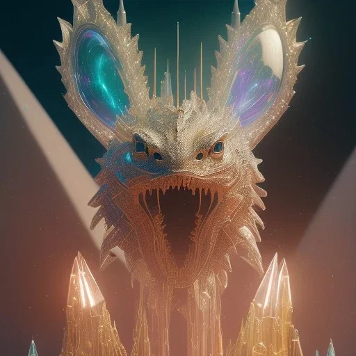 Closeup of a light creature in a magic glass, levitated lab equipment, 4k, Highly Detailed, Masterpiece, Pretty but evil Face, perfect eyes, Digital Illustration, Cinematic Lighting, Realistic, Sharp Focus, Centered, Beautifully Lit, Bioluminescent by Stanley Artgerm Lau