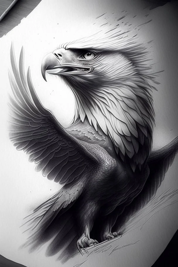 Realistic drawing of freedom