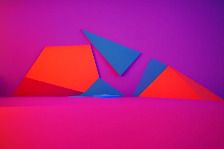 background geometric installation abstract 3D 4k