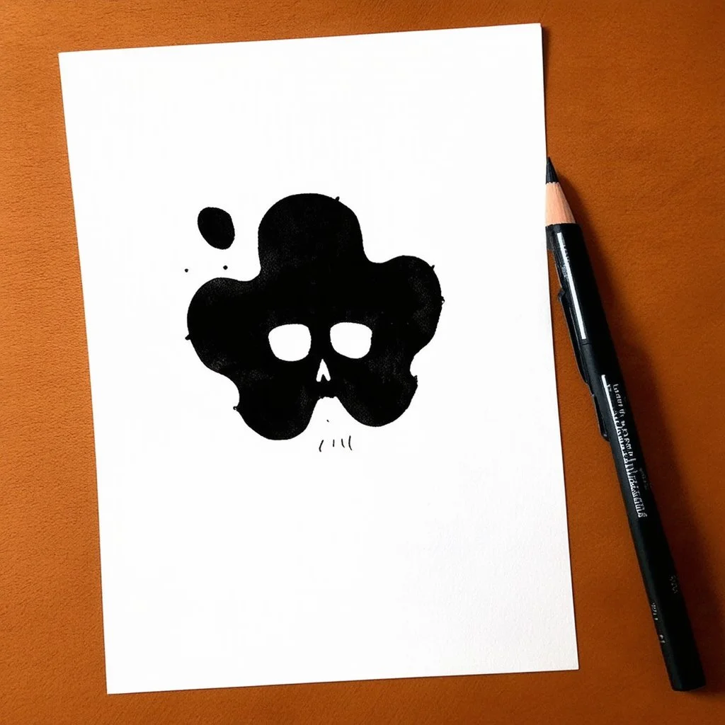 draw a Rorschach inkblot