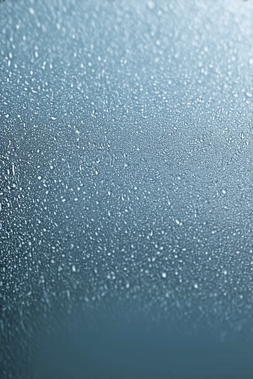 glass surface forming frost
