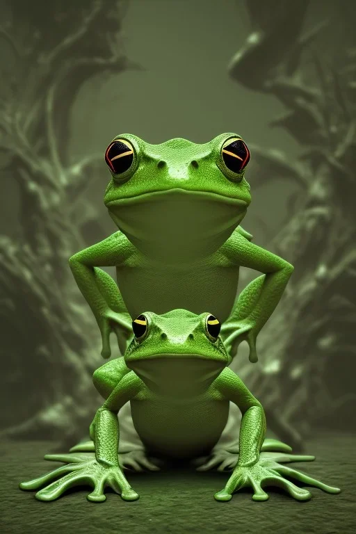 frog cyborg, matrix style