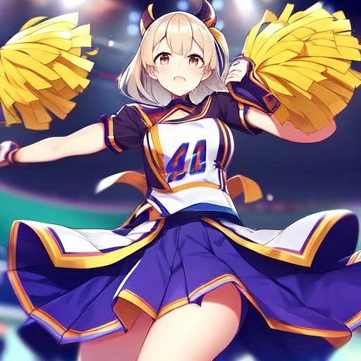 Clear focus,High resolution,High quality, An anime girl, cheerleader from boku no hero acedemia