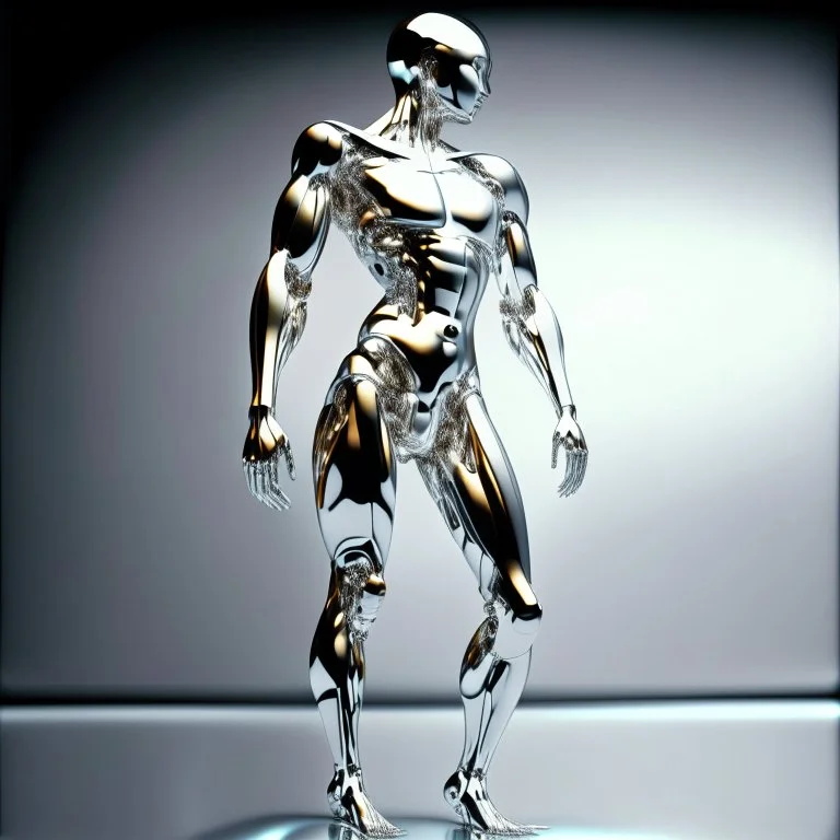 chrome human body