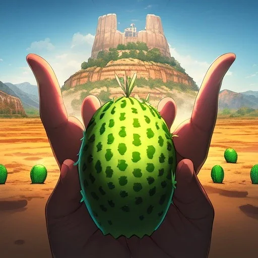 anime real life like cactus in the desert in arizona, grand canyon,anime, large hands wrapped around cactus