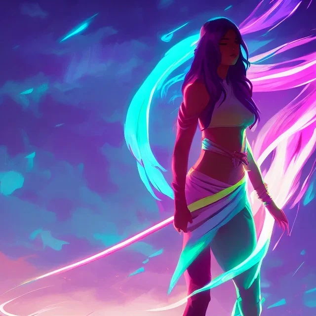 arcane style character magic digital painting bioluminance Alena Aenami Artworks in 4K design by Lois van baarle by Sung Choi by John Kirby artgerm and greg rutkowski and magali villeneuve Mage Fighter Assassin