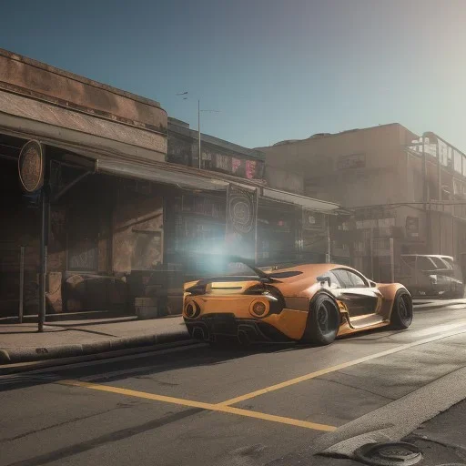 photo of a ultra realistic modified sport car,new wraps, cutaways,freshest,relaxing, cyberpunk,eye-catching visuals, rims, sunny, springs, cinematic lighting, studio lighting, 4k, hyper realistic, focused, landscape, extreme details, unreal engine 5, cinematic, masterpiece