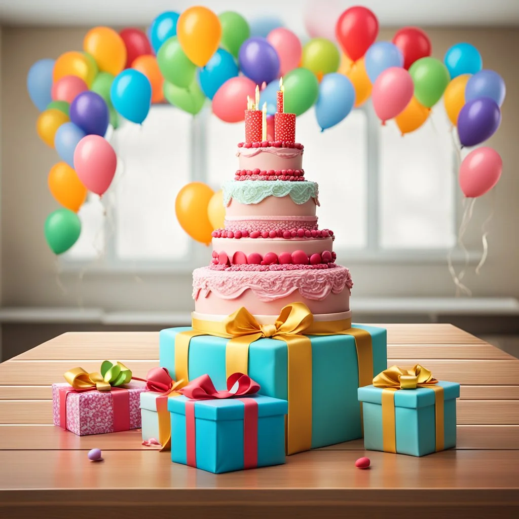 Big birthday cake. vector illustration Stock Vector | Adobe Stock