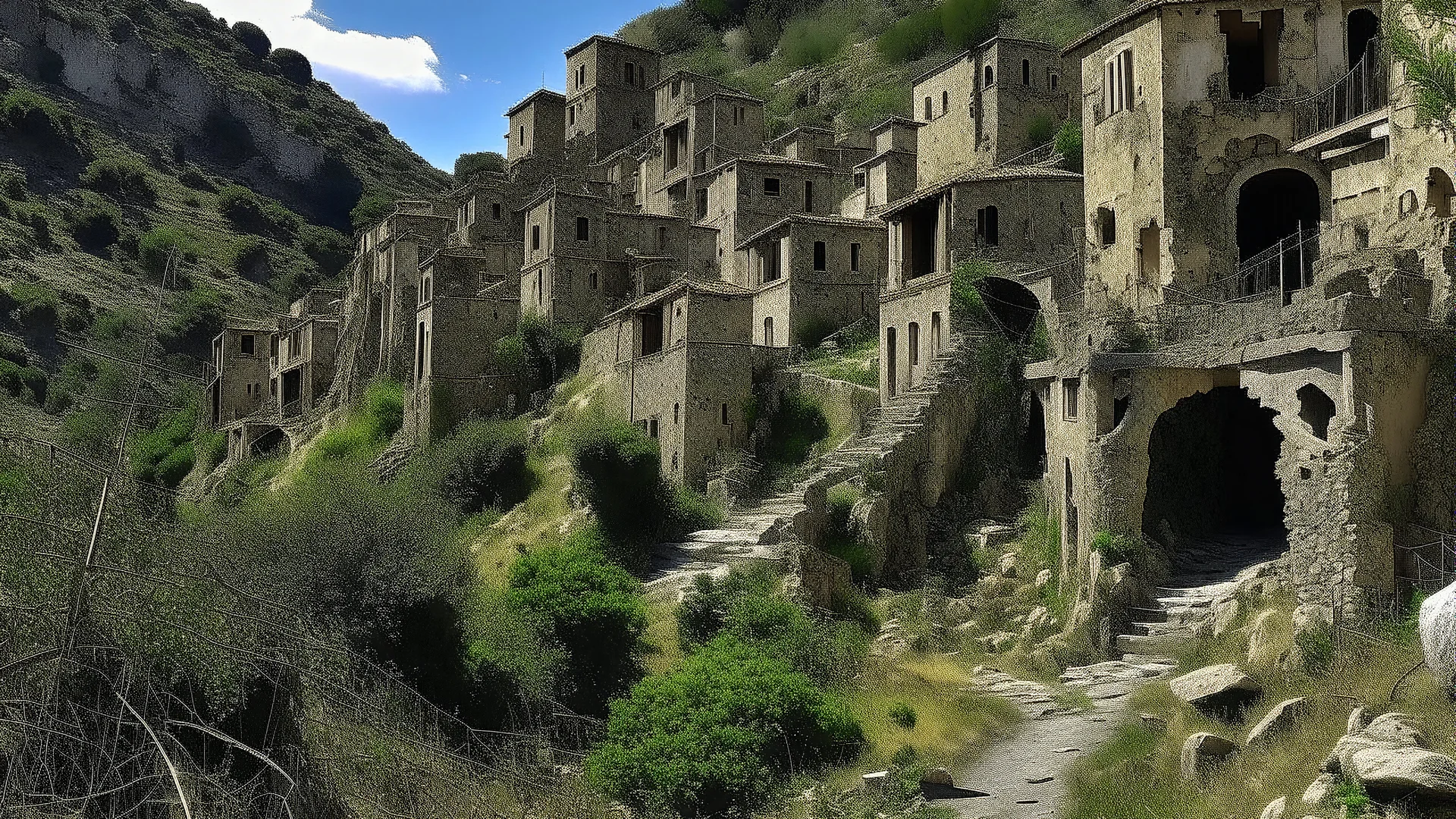Pentedattilo, an abandoned town in the province of Reggio Calabria