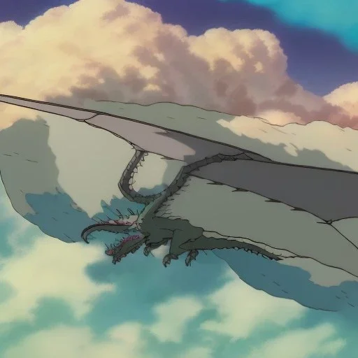 a dragon flying around an earth