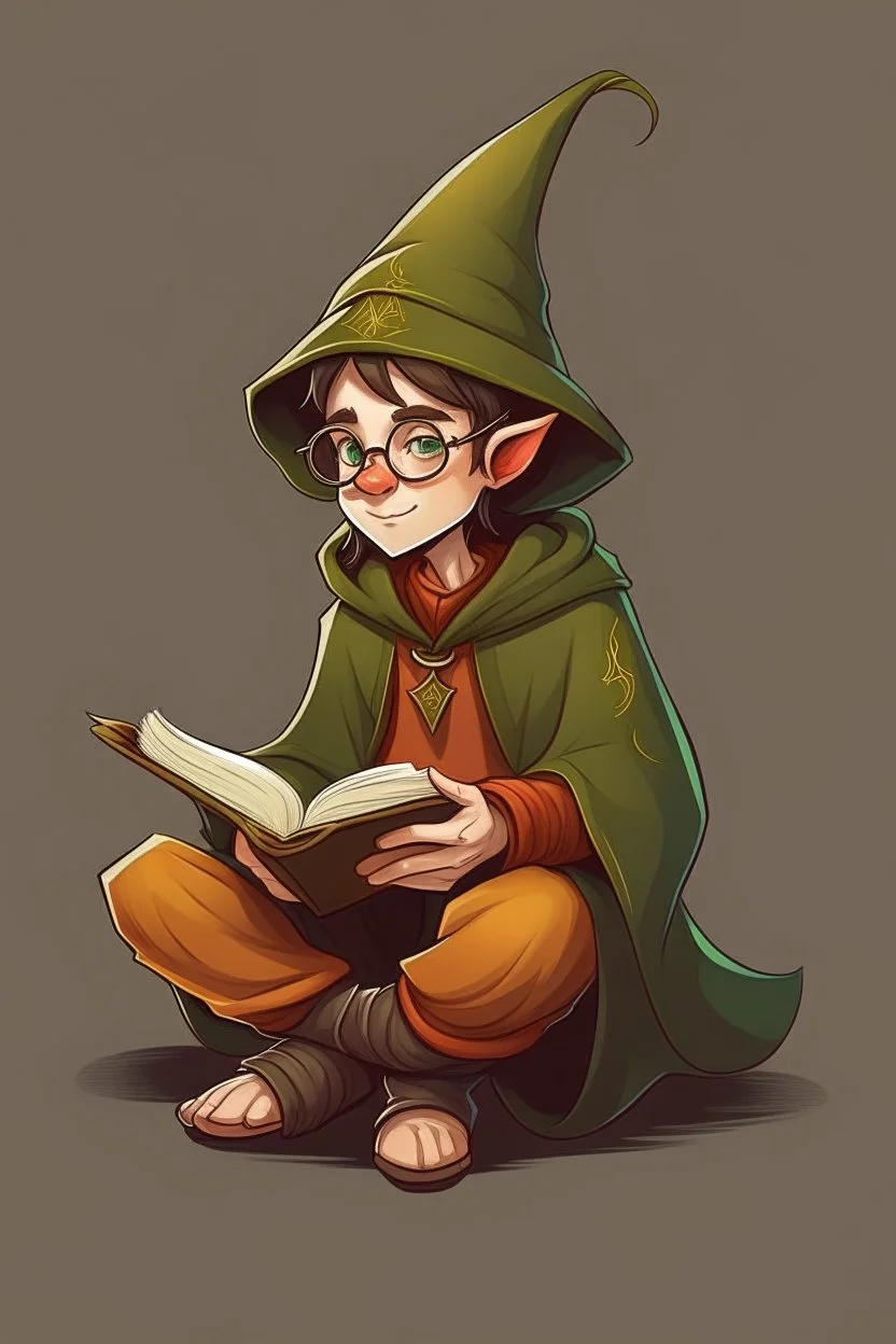 young elf student wizard