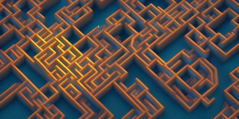 3D abstract maze, Peter Tarka, very detailed, C4D, 16k, Behance