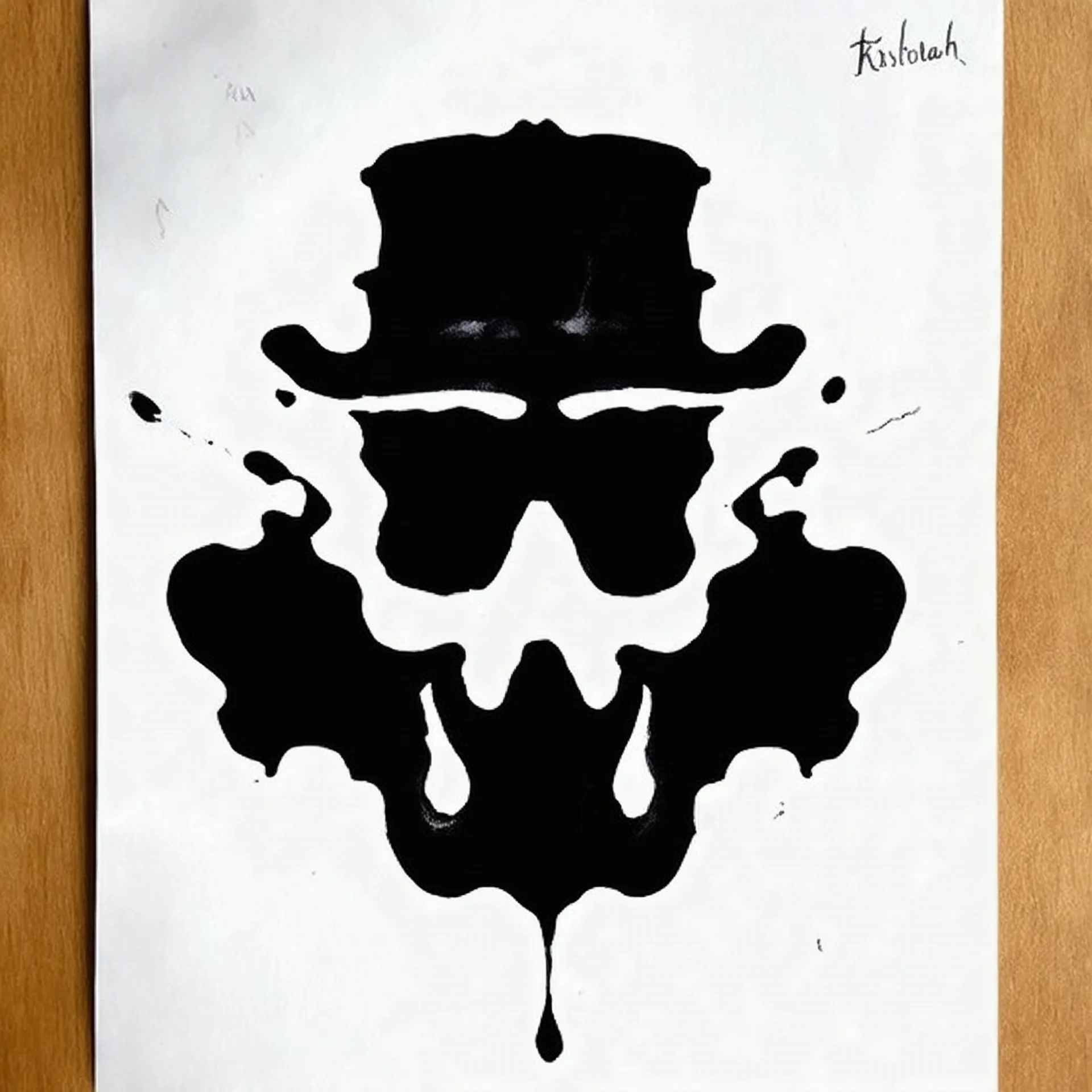 draw a Rorschach inkblot
