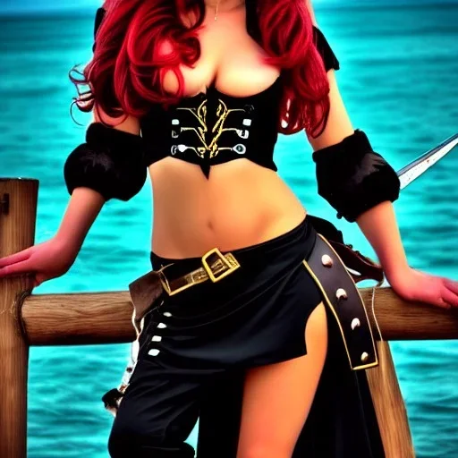 sultry, gorgeous female pirate