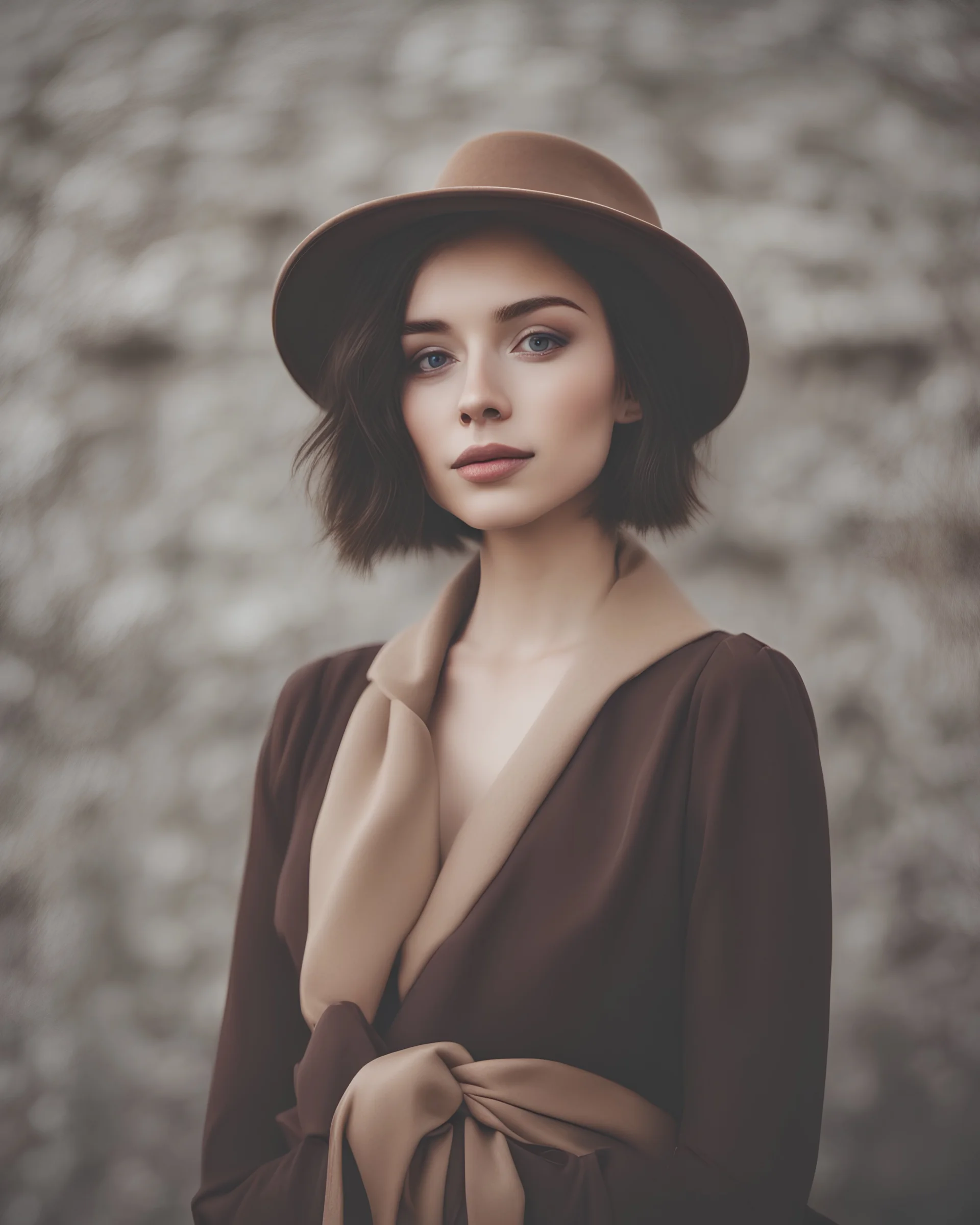 Create for me an attractive, beautiful and thoughtful photo of a person to use as an Instagram profile picture
