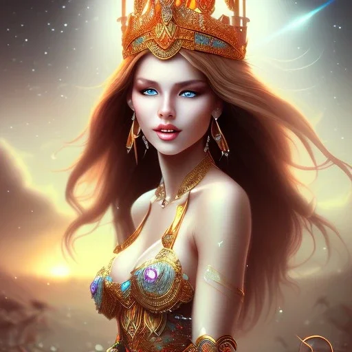 Beautiful women goddess full image smile