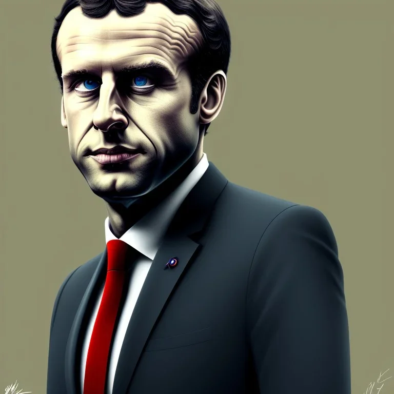 Emmanuel Macron by HR gigger