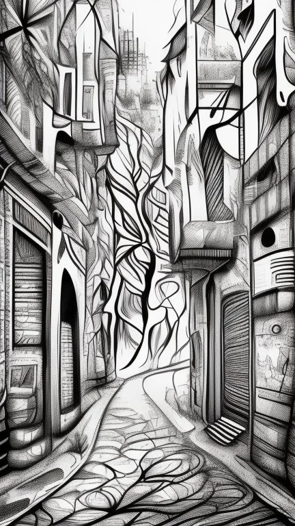 Fine line draw style